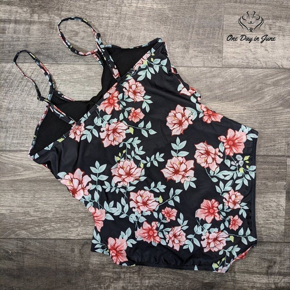 Zando Ruffle Flounce One Piece Swimsuit Size 10-12 XL - Picture 5 of 5